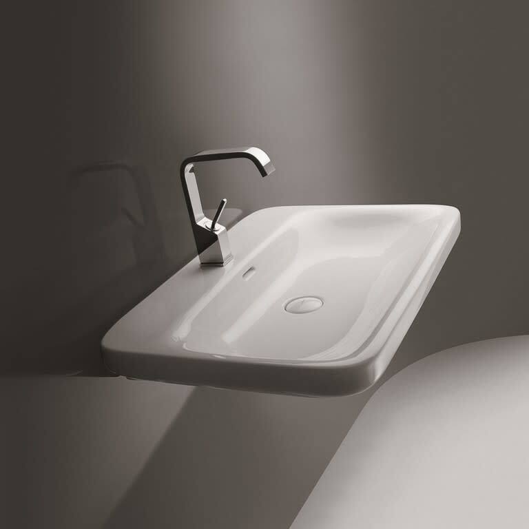 WS Bath Collections 19-11/16" Ceramic Wall Mounted Bathroom Sink with