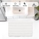 preview thumbnail 25 of 110, Deconovo Non Slip Chenille Striped Bath Mat Soft Durable
