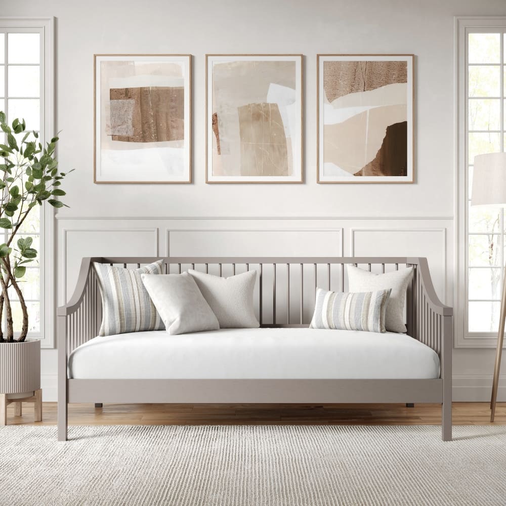 Martha Stewart Solid Wood Platform Daybed with Wooden Spindles