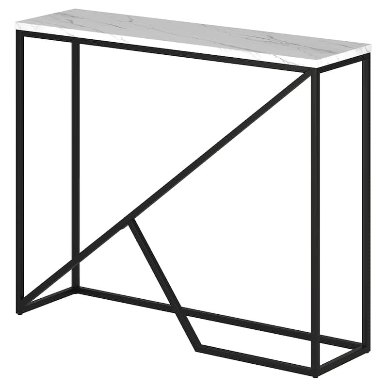 Stella 36" Wide Console Table with Faux Marble Top