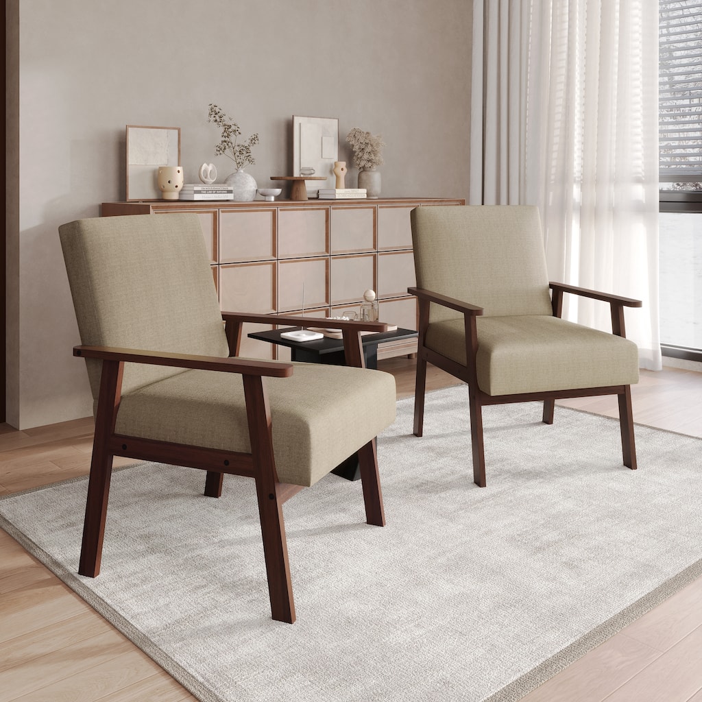 CraftPorch Minimalist 2-Pieces Accent Chairs