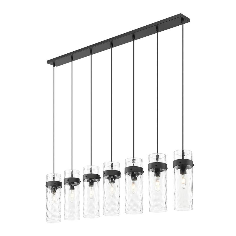 Z-Lite 7002P5-7L Fontaine 7 Light 57" Wide Linear Chandelier