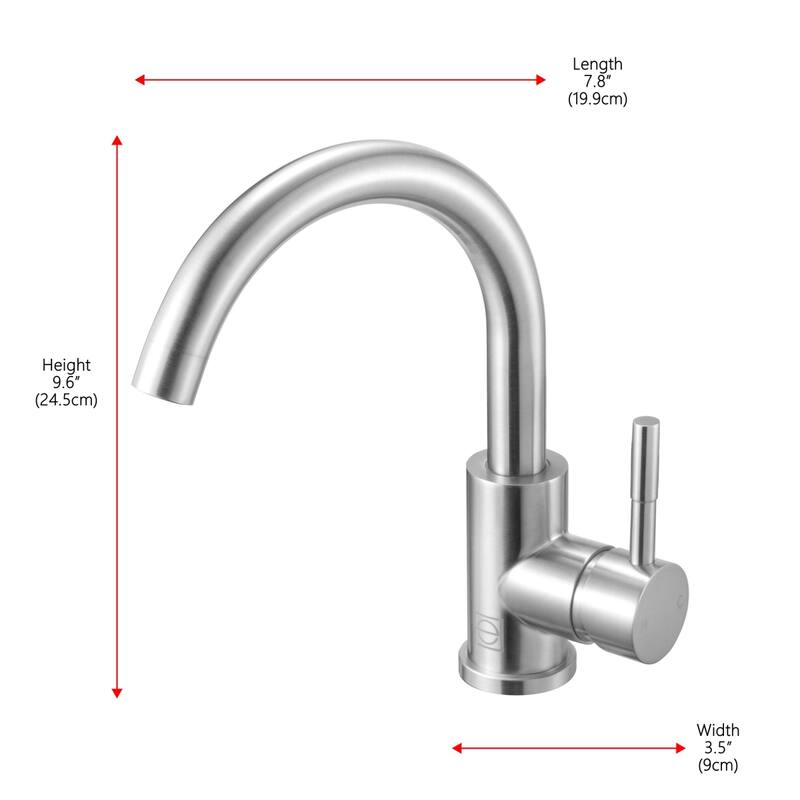 Indigo Home Single Hole Single Handle Bathroom Faucet