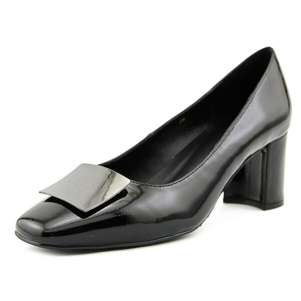 Vaneli Eara Women Square Toe Synthetic Black Heels