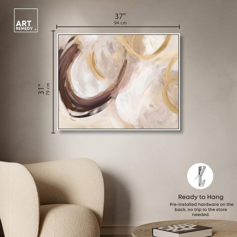 Dreamy Swirls I Canvas by Art Remedy