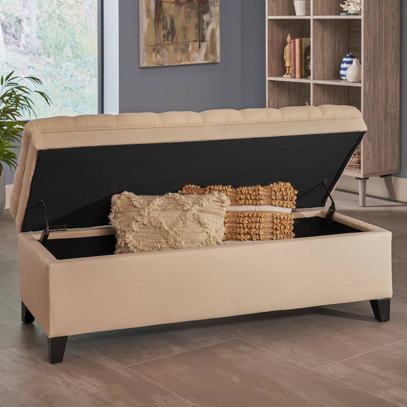 JULIANA Storage Ottoman - Upholstered Spacious Home Storage Solution