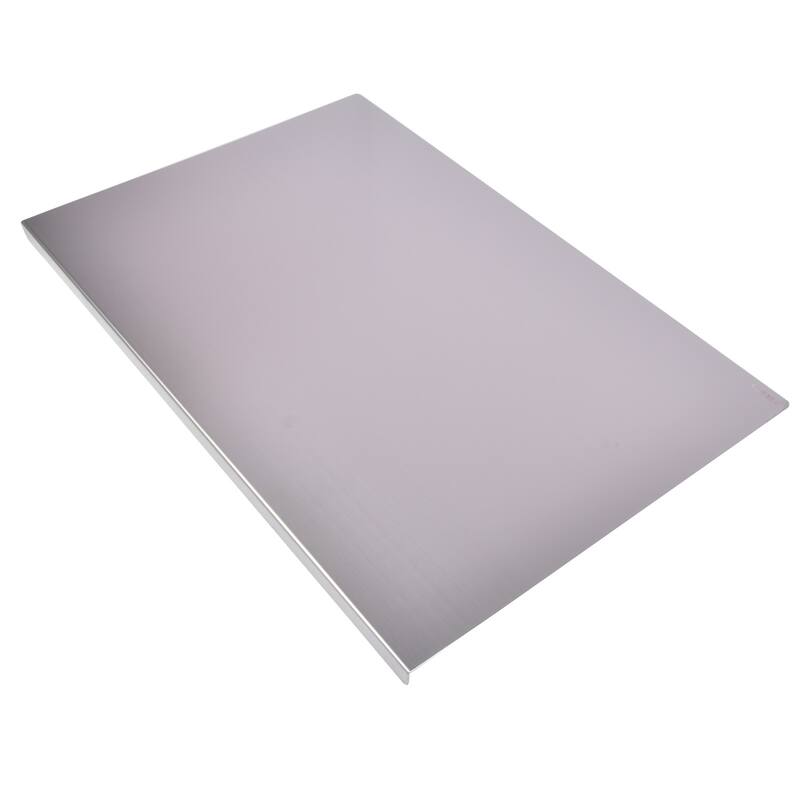 Heavy Duty Multi-Purpose Stainless Steel Cutting Board with Non-Slip L-Edge for Vegetables and Dough