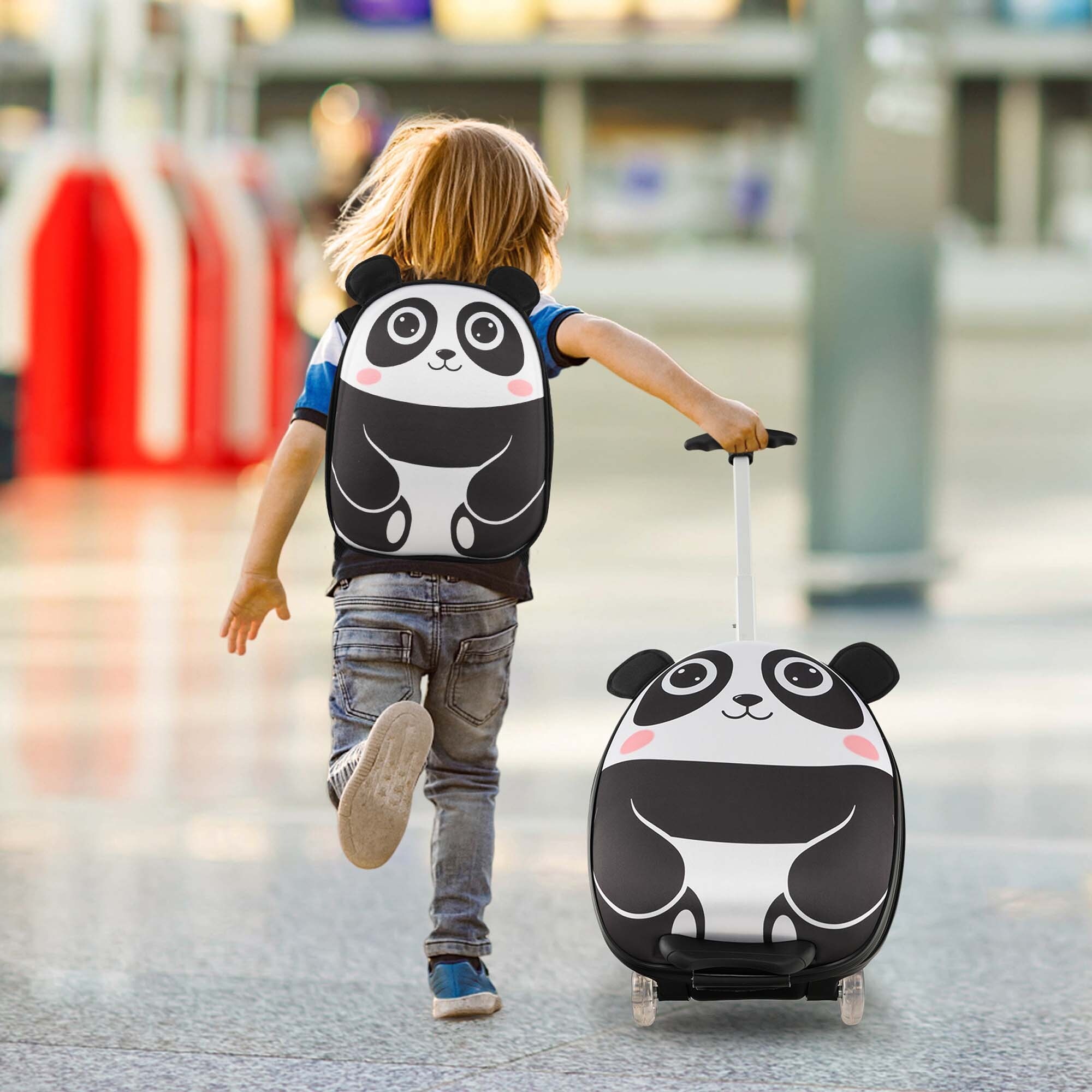 Costway 2PCS Kids Carry On Luggage Set 16 Owl Rolling Suitcase with See Details On Sale Bed Bath Beyond 38395074