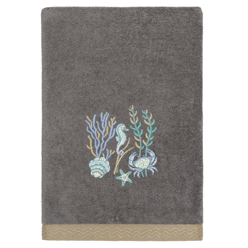 Authentic Hotel and Spa Turkish Cotton Aaron 3PC Embellished Towel Set
