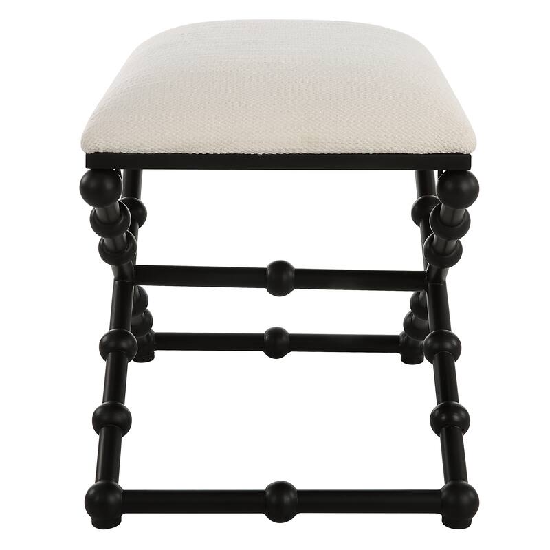 Uttermost Iron Drops Small Bench - 23.5"W x 19.5"H x 15.75"D