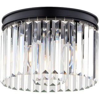 Vaxcel Lighting C0321 Allerton 3 Light 12" Wide Flush Mount Drum