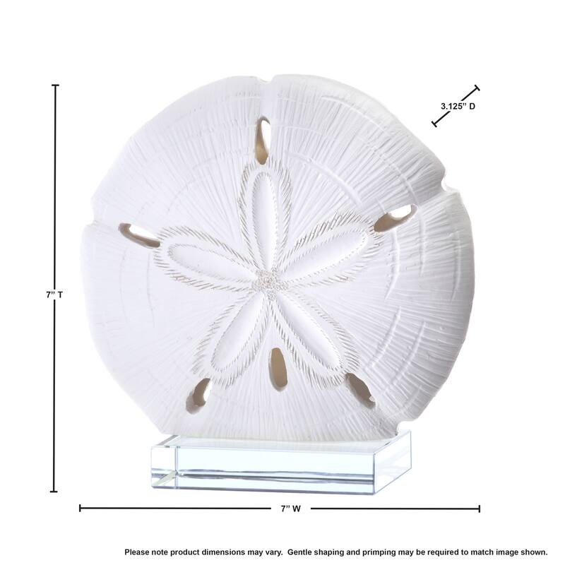 Resin Sand Dollar On Acryl 8"