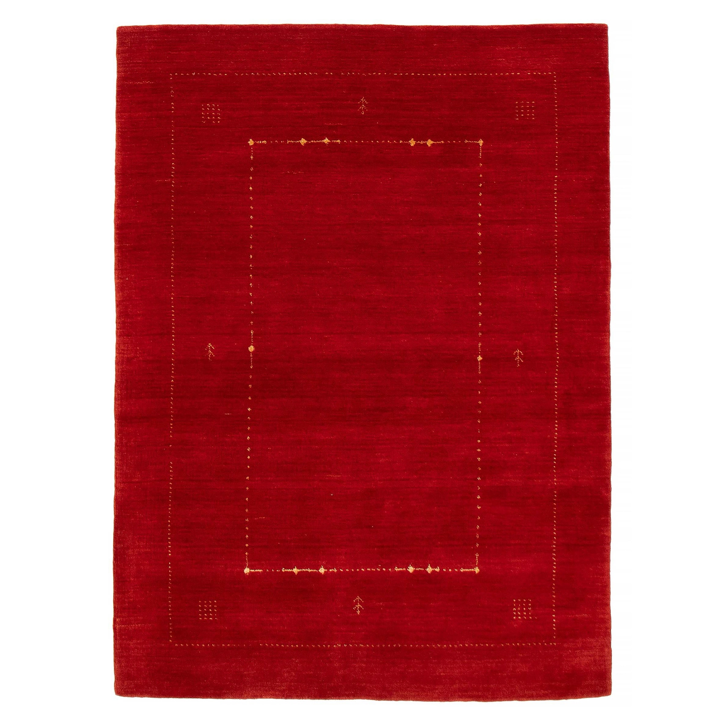 Kashkuli Gabbeh Red Rug 4'8" x 6'6" - 4'8 x 6'6