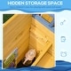 preview thumbnail 2 of 8, Wooden Kids Pirate Sandbox, Outdoor Sandboat with Bench Seats, Storage, Non-Woven Fabric Cloth for Backyard, Lawn