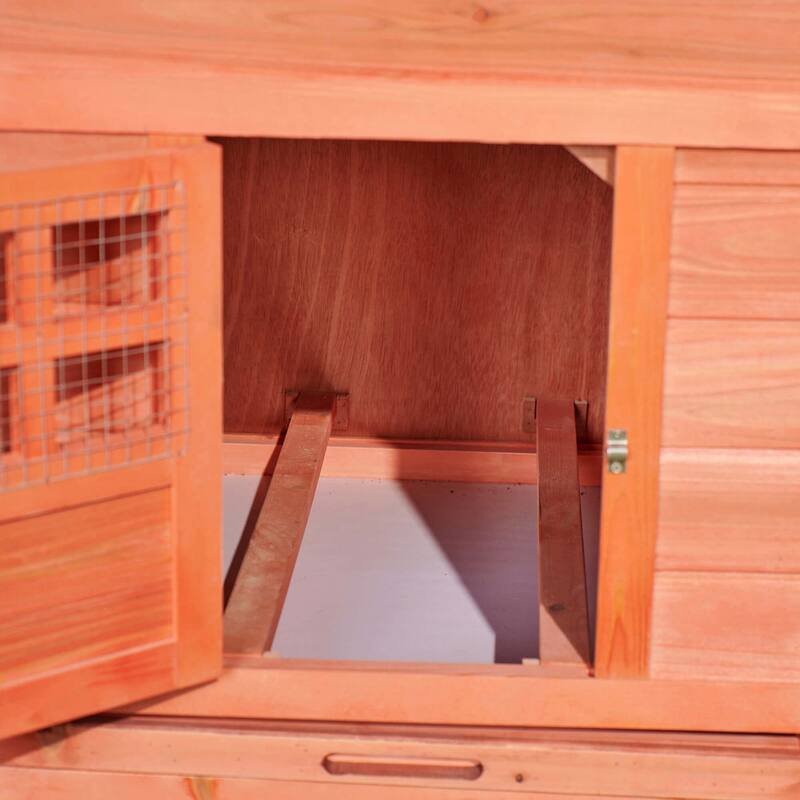Chicken Coop Duplex with Outdoor Run,Easy To Assemble