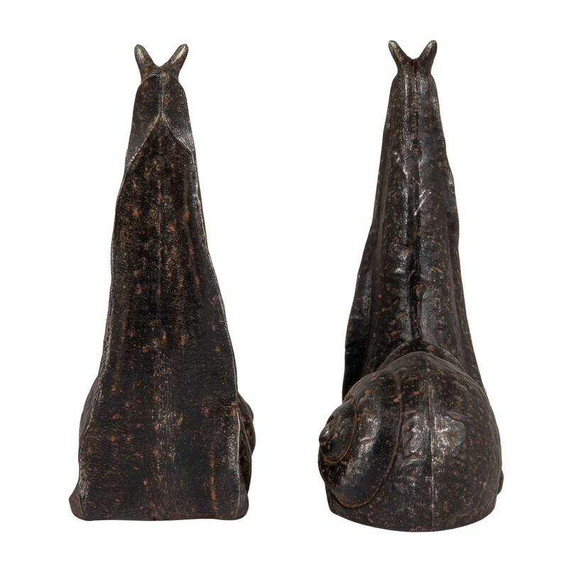 Cast Iron Snail Bookends