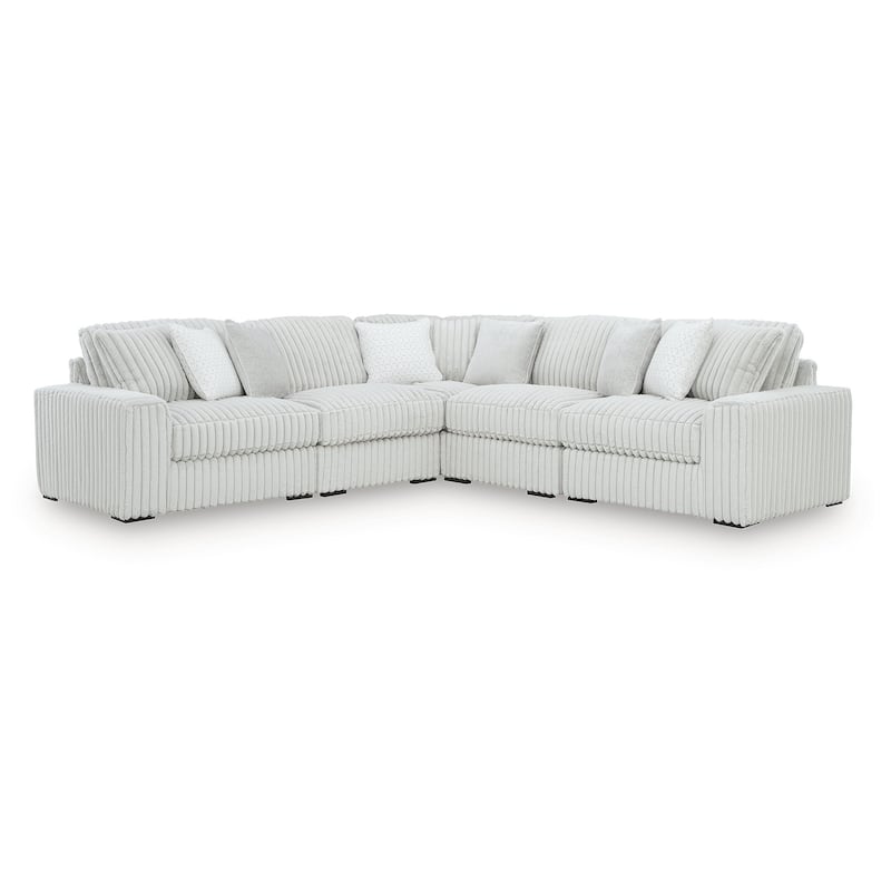 Signature Design by Ashley Stupendous White 5-Piece Sectional - 134" W x 134" D x 41" H