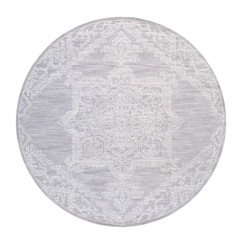 Pasargad Home Modern Hand-Tufted Wool Area Rug
