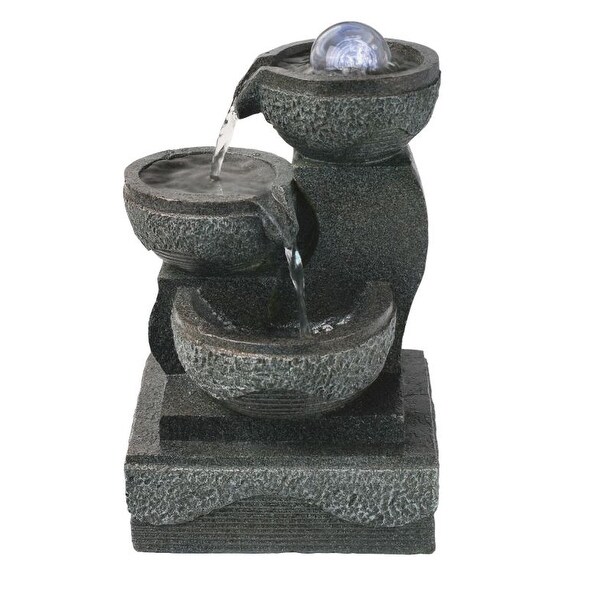 Astonica 40201049 Indoor Lighted Table Top Water Fountain
