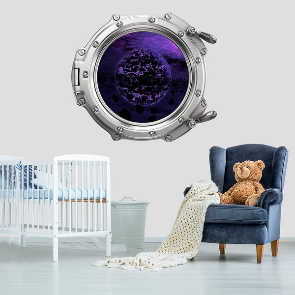 Shop Spaceship Porthole Window Wall Decal Space Overstock 31571272