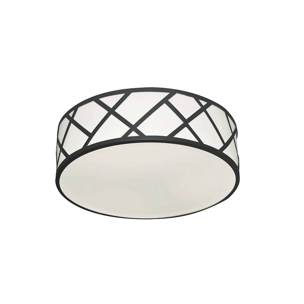 AFX HVNF21LAJUD Haven 21" Wide LED Flush Mount Drum Ceiling Fixture