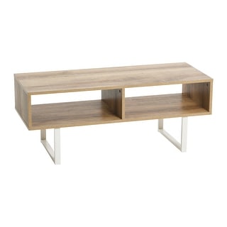 Household Essentials Rectangular TV Stand Coffee Table and Storage - 15.8"L x 39.4"W x 15.8"H