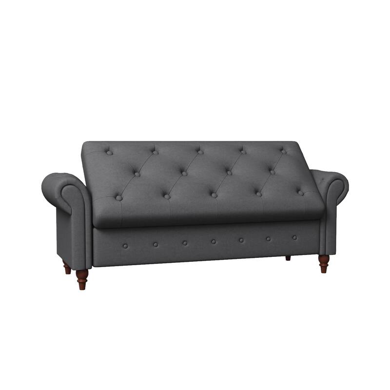 Modern Storage Bed Bench,Shoe Bench,Footrest with Rolled Arms