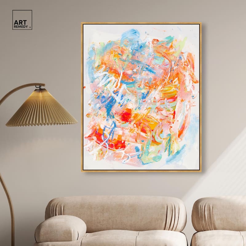 Swirling Hues I Canvas by Art Remedy