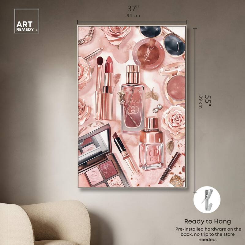 Glam Sparkle Lay Out Canvas by Art Remedy