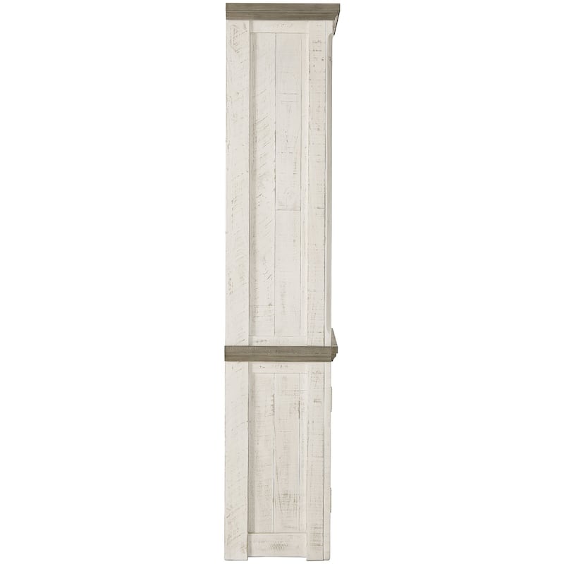Havalance Right Pier Cabinet, White/Brown - 7'9" x 9'9"