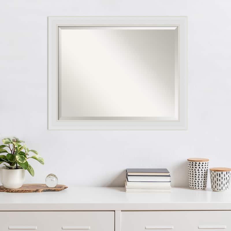 Beveled Wall Mirror - Flair Polished Nickel Frame