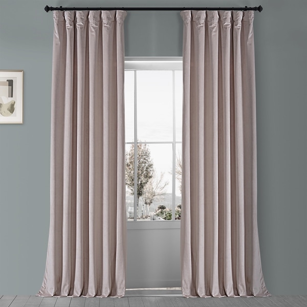 Exclusive Fabrics Heritage Plush Velvet Single Curtain Panel. Opens flyout.
