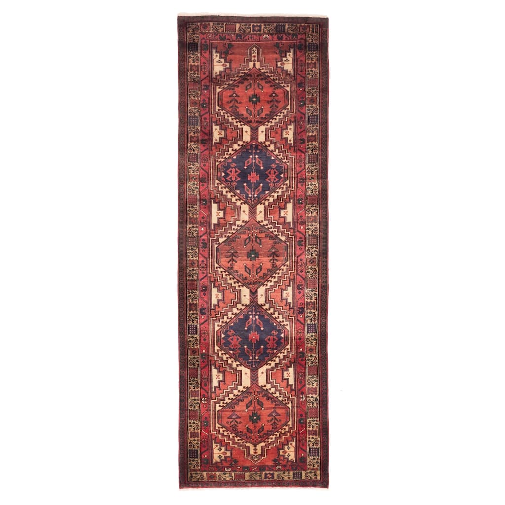ECARPETGALLERY Hand-knotted Konya Anatolian Red Wool Rug - 3'5 x 10'10