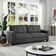 Linen Fabric Upholstery sofa/Tufted Cushions/ Easy, Assembly - Bed Bath ...