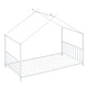 preview thumbnail 12 of 22, Twin Size Metal House Platform Bed with Solid Metal Legs