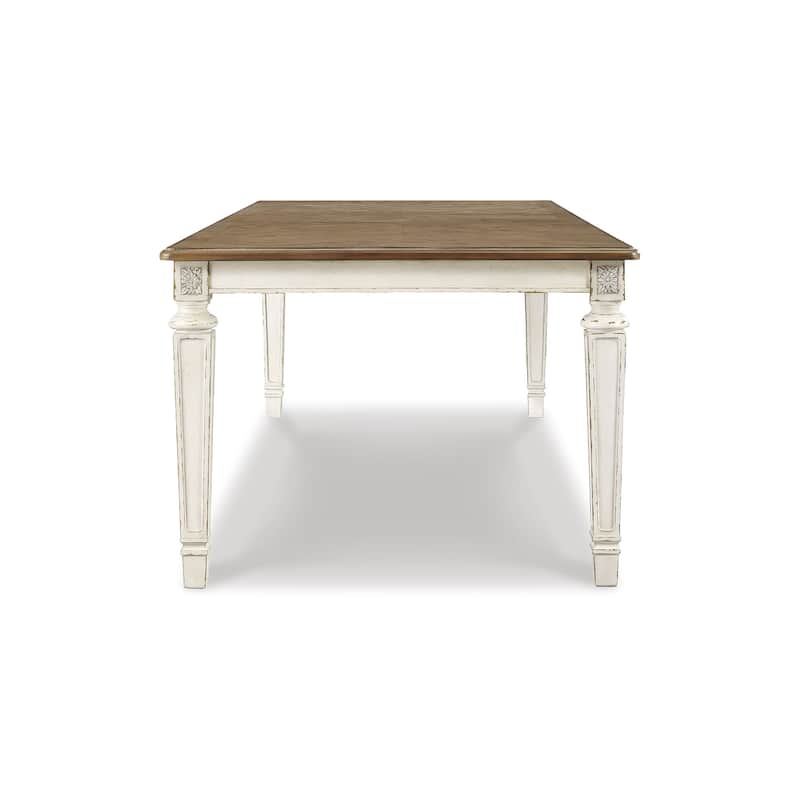 Signature Design by Ashley Realyn White / Light Brown 7-Piece Dining Package