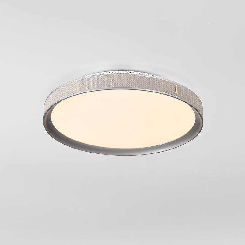 Bandon - 20 Inch LED Flush Mount - Gray with Off White Wrap - Acrylic Lens