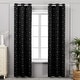preview thumbnail 80 of 86, Deconovo Decorative Silver Diamond Curtains (2 Panel) 42x95 Inch-4PC - Black