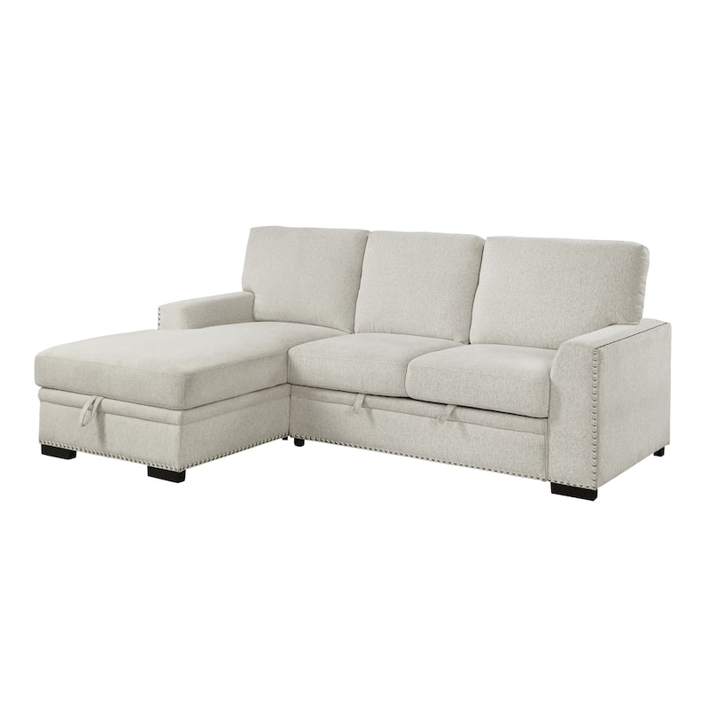 Tolani Sectional Sofa with Pull-Out Bed and Left Chaise - Beige