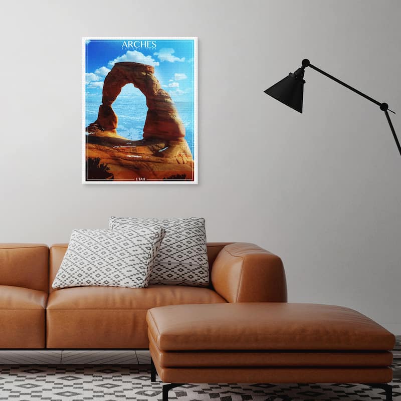 Arches National Park by Old Red Truck Canvas Art Print