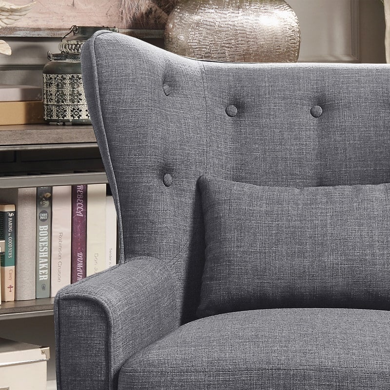 Dorothy 30" Wide Accent Wingback Chair with Back Cushion