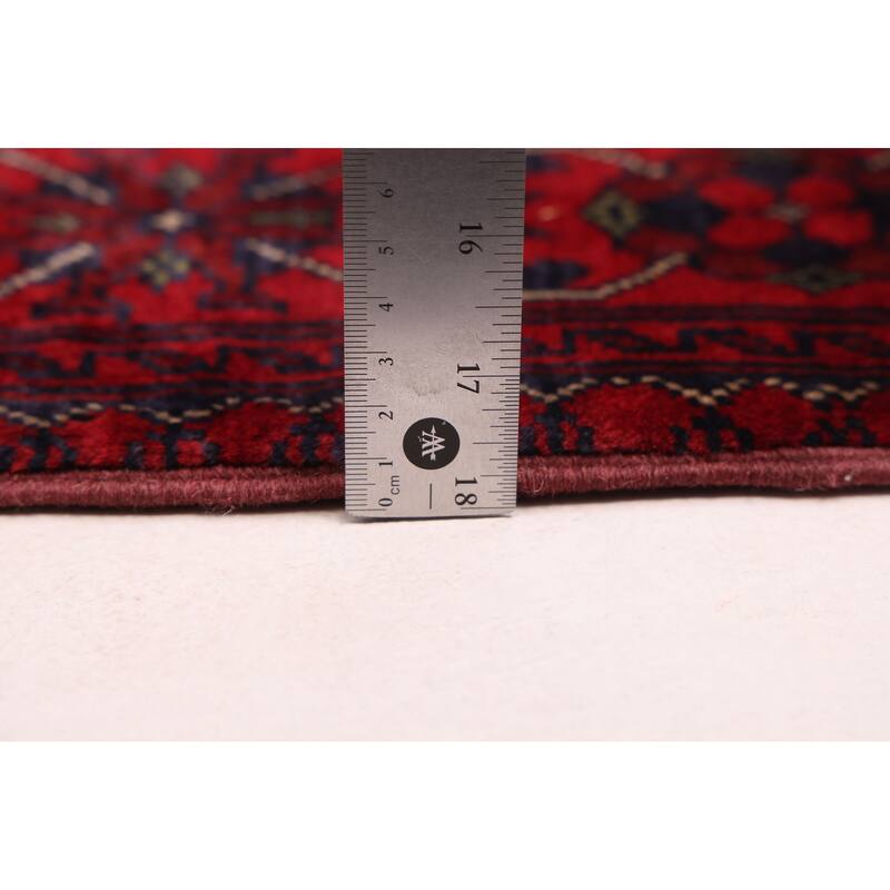 ECARPETGALLERY Hand-knotted Finest Khal Mohammadi Red Wool Rug - 2'8 x 7'