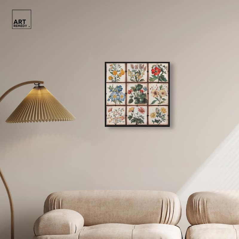 Floral Mosaic Medley Canvas by Art Remedy