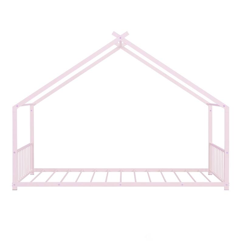 Twin Size Metal House Bed