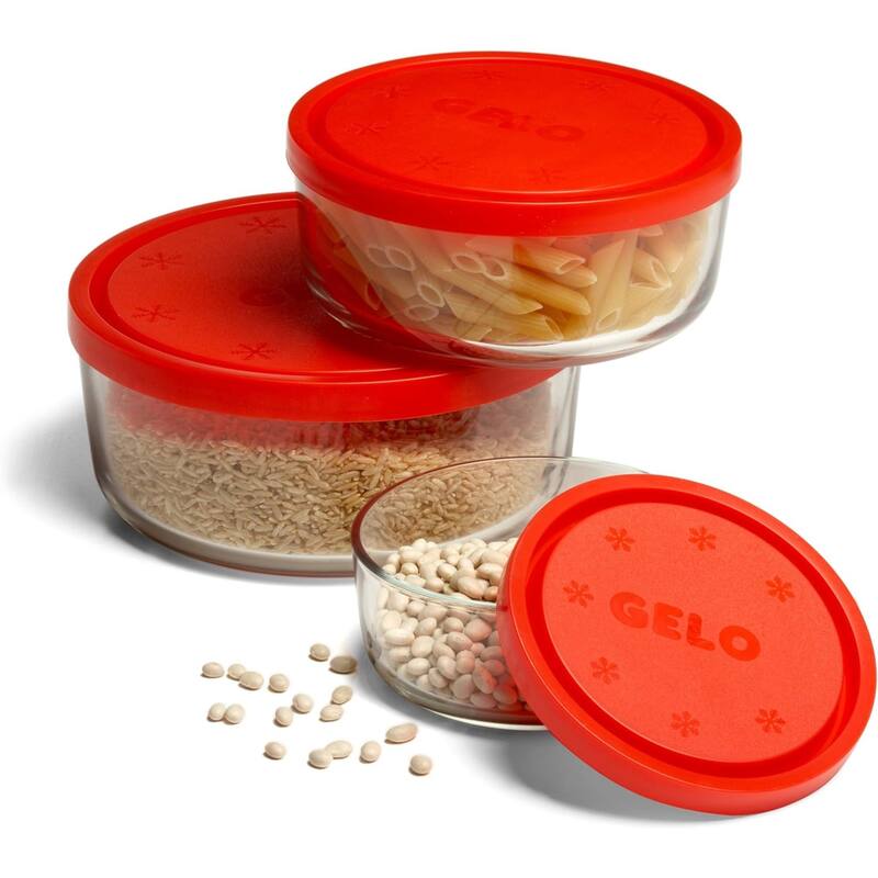 Bormioli Rocco Gelo 4pc Storage Container Set - 8.25 oz., 20.25 oz., 37.25 oz. & 81 oz.