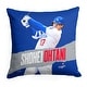 preview thumbnail 1 of 3, MLB Los Angeles Dodgers Player Shohei Ohtani 18 Inch Throw Pillow