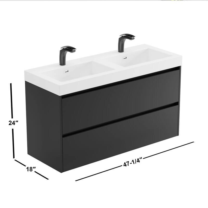 Anne 48" Double Bathroom Vanity Set