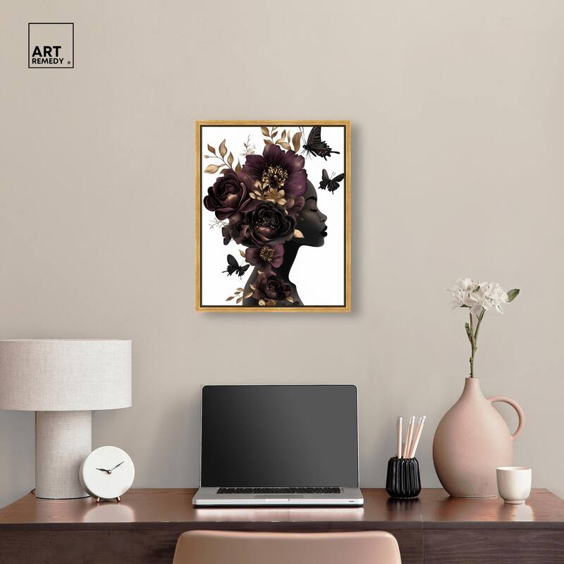 In Her Thoughts II Canvas by Art Remedy