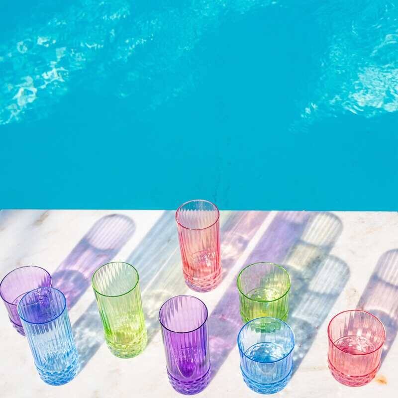 viva by VIETRI Deco Assorted Tall Tumblers - Set of 4
