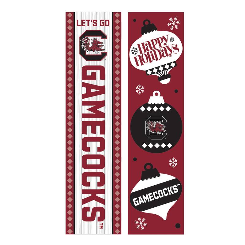 47" Double Sided Seasonal Porch Leaner, University of South Carolina - 47" x 11.25"